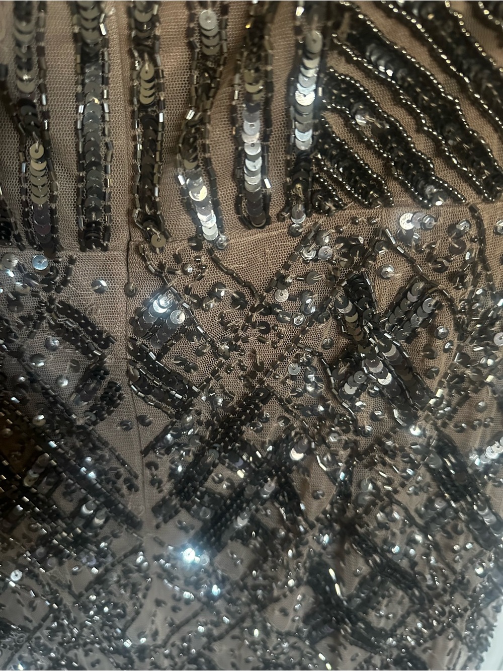 Adrianna Papell  Evening Gown with Sequin Detail size 10 - Picture 8 of 14